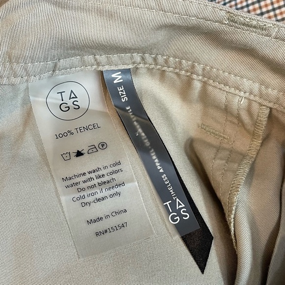 TAGS Timeless Apparel Getaway Style Sage Green Tencel Cargo Utility Boho Pant - Picture 4 of 7